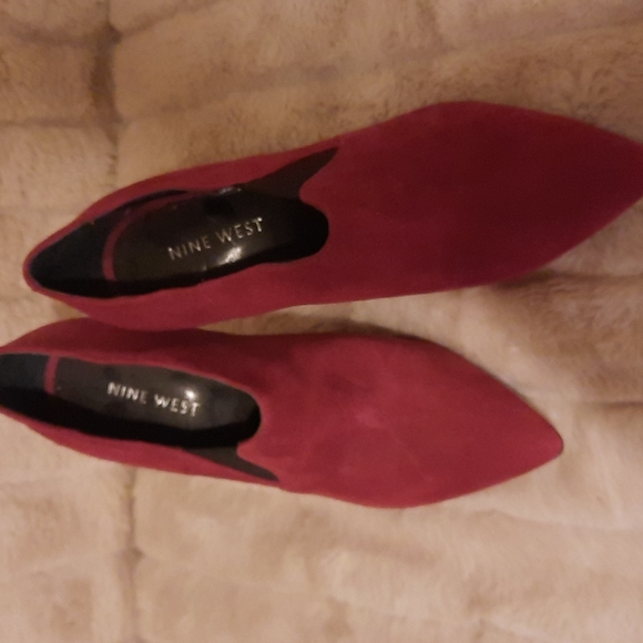9 West Pink suede stiletto heel 6.5 - Picture 2 of 4